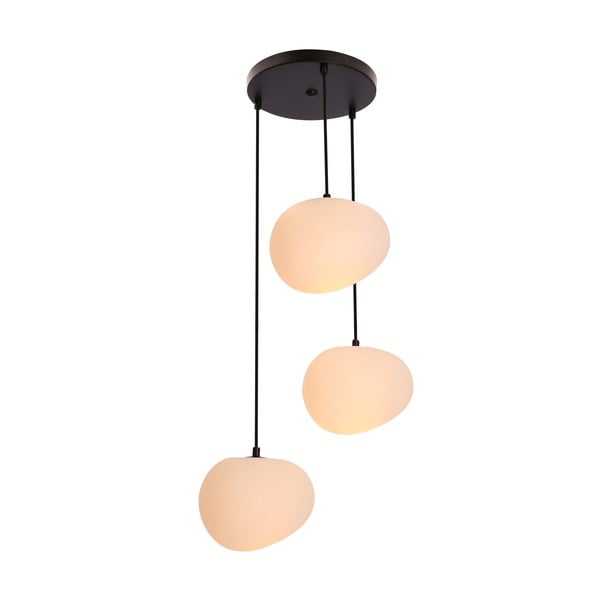 Crno-bijela viseća svjetiljka ø 42 cm Stones – Candellux Lighting-image-3