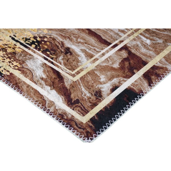 Smeđe-krem periva staza e 80x200 cm - Vitaus-image-2