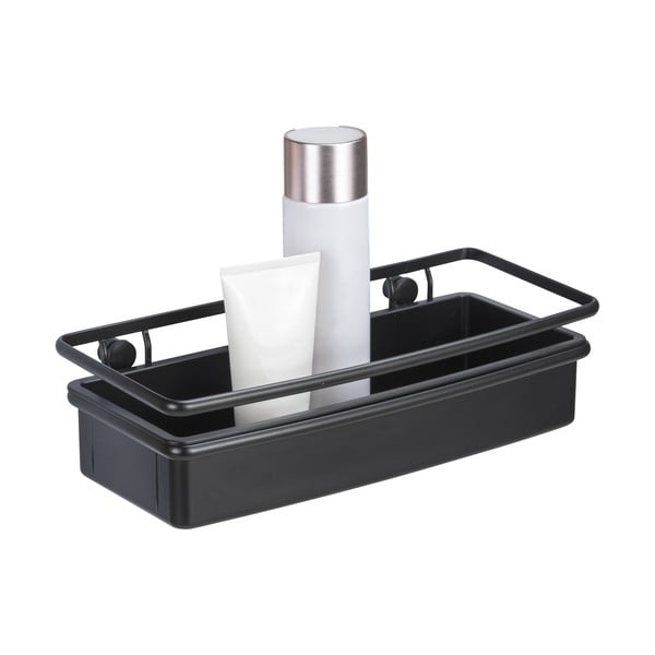 Crna polica za tuš Wenko Molinella, 30 x 9 cm-image-1