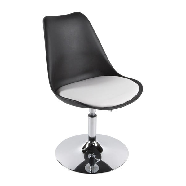 Crno-bijela stolica za blagovanje Kokoon Victoria