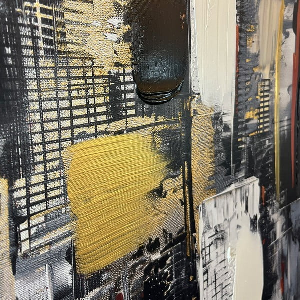 Slika s ručno oslikanim elementima 70x100 cm Cityscape – Styler-image-2