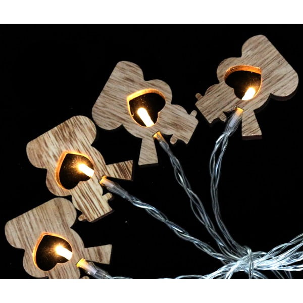 Svjetleći lanac sa 10 žutih LED lampica Snowmen - Casa Selección