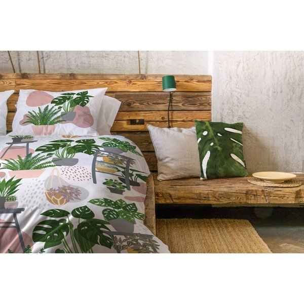 Posteljina od pamučnog satena Butter Kings Green Home, 140 x 200 cm-image-1