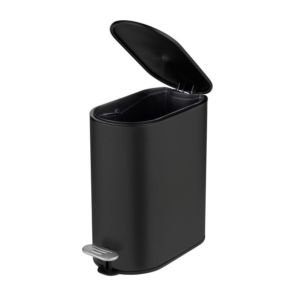 Mat crna željezna kanta za smeće s pedalom 5 l Collungo – Wenko-image-4