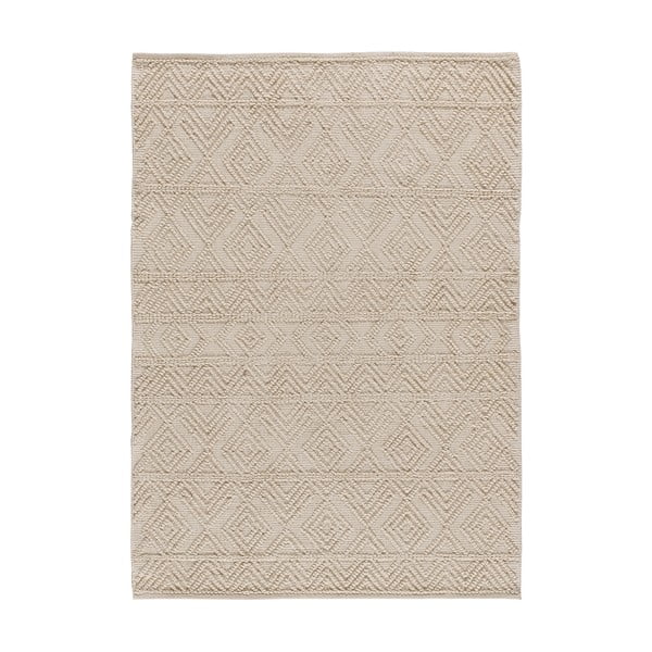 Krem periv/ručno rađen tepih od recikliranog pamuka 60x90 cm Pamuk – Universal