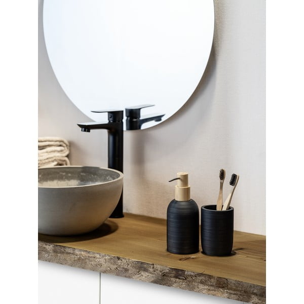 Crni dozator sapuna od polyresina 250 ml Altavalle – Wenko-image-1