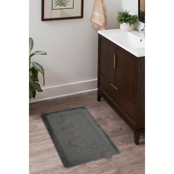 Antracitno siva kupaonska prostirka 60x100 cm Enjoy – Foutastic-image-3