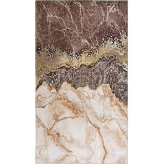 Konjak smeđe-krem perivi tepih 230x160 cm - Vitaus