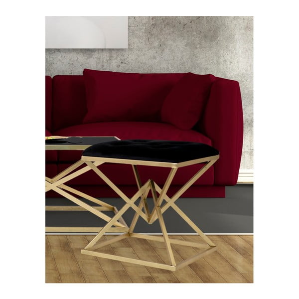 Stolica u crno-zlatnoj boji Mauro Ferretti Piramid-image-3