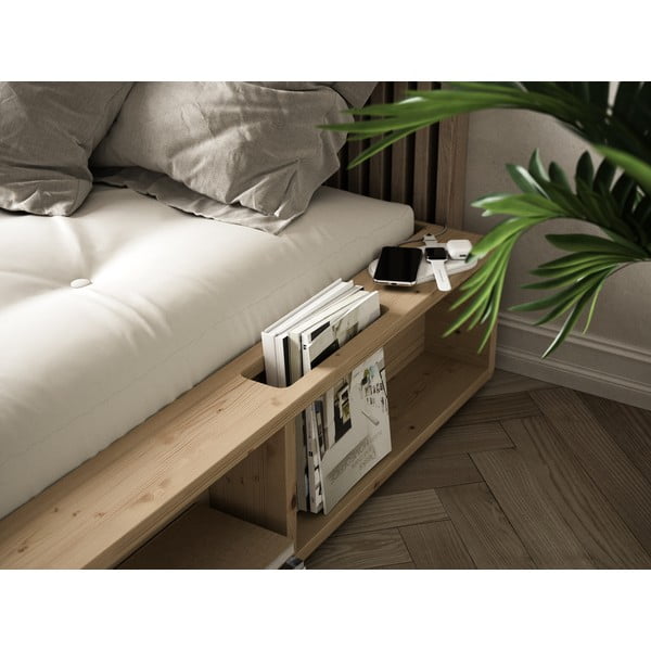 Bračni krevet od punog drveta s Comfort futonom i tatamijem Karup Design Ziggy, 160 x 200 cm-image-1