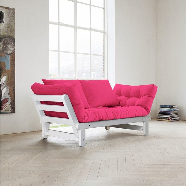 Sofa na razvlačenje Karup Beat White / Magenta-image-2