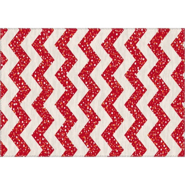 Tepih Vitaus Christmas Period Zig Zag, 50 x 80 cm