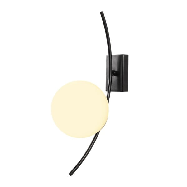 Bijela/crna zidna lampa Hilal – Opviq lights-image-1