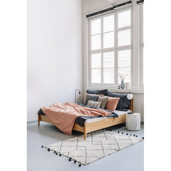 Svjetlosmeđa posteljina za bračni krevet od stonewashed pamuka Bonami Selection, 200 x 220 cm-image-3