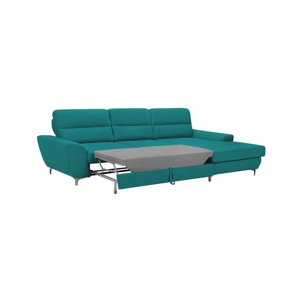 Tirkizna kutna sofa na razvlačenje Windsor &amp; Co Sofas Omega, desni kut-image-3