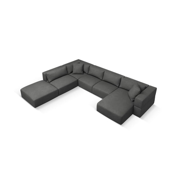 Tamno siva kutna garnitura (s lijevim kutom/u obliku slova "U") Esther – Milo Casa-image-2