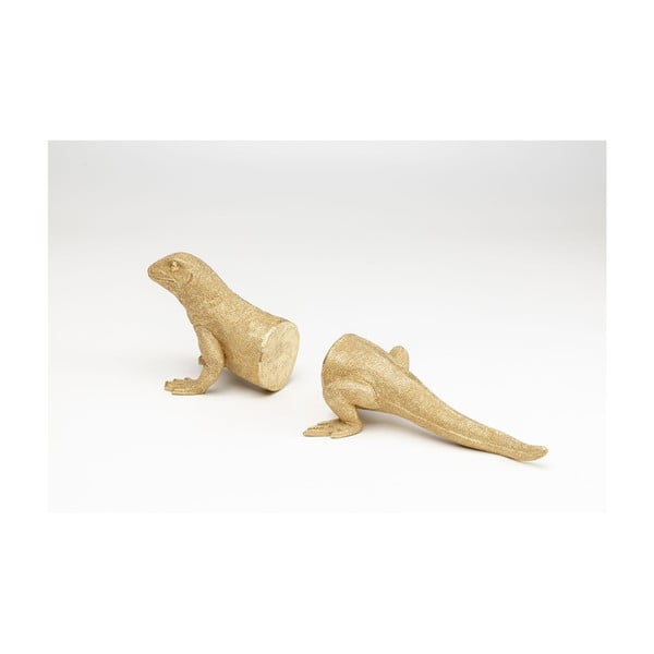 Set dvaju stopera za knjige u zlatnim bojama Kare dizajn gušter-image-4