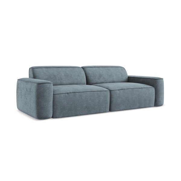 Prljavo plava sofa od šenila 244 cm Omao – Makamii-image-1