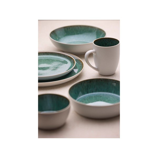 Bijela/zelena zdjelica od kamenine 850 ml Gastro White/Green – Bitz-image-2