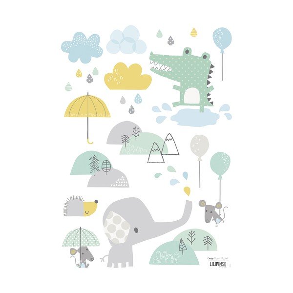 Naljepnice 30x42 cm Smile It'S Raining – Lilipinso