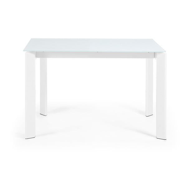 Proširiv blagovaonski stol s dodatnom pločom sa staklenom pločom stola 80x120 cm Axis – Kave Home-image-4