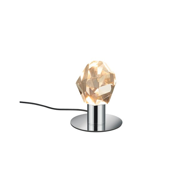 LED stolna lampa u srebrnoj boji sa staklenim sjenilom (visina 17 cm) Verano – Trio Select-image-2