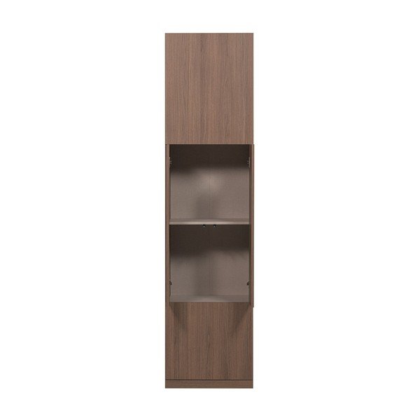Modularni garderobni ormar u tamnoj prirodnoj boji 54x215 cm Build – WOOOD