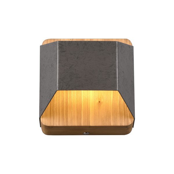 Siva LED zidna lampa s mogućnosti zatamnjivanja Arino – Trio-image-1