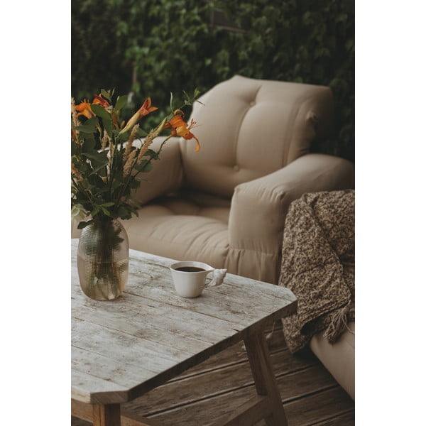 Bež sklopiva fotelja pogodna za eksterijer Karup Design Design OUT ™ Hippo Beige-image-4