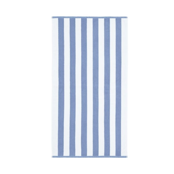 Bijeli/plavi pamučan ručnik 50x85 cm Stripe Jacquard – Bianca