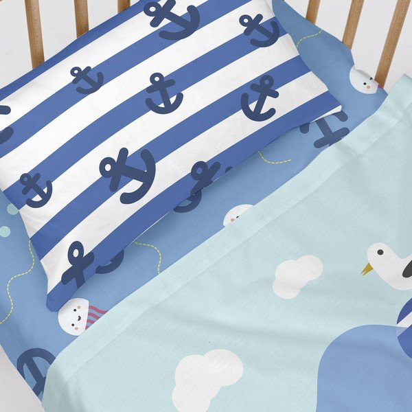 Dječja pamučna plahta happynois žuta podmornica, 120 x 60 cm-image-4