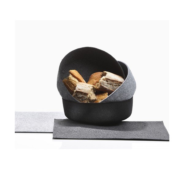 Set od 2 košare od filca Zone Dark Grey-image-3