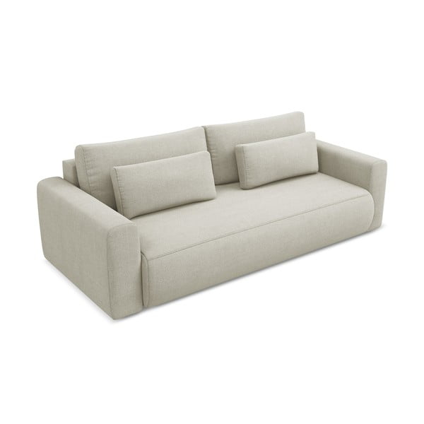 Bež sklopiva/s prostorom za odlaganje sofa 238 cm Kapua – Makamii-image-2