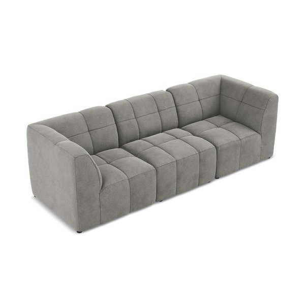 Siva baršunasti sofa 255 cm Aloha – Makamii-image-3