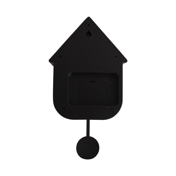 Crni zidni sat s klatnom Karlsson Modern Cuckoo, 21,5 x 41,5 cm-image-3