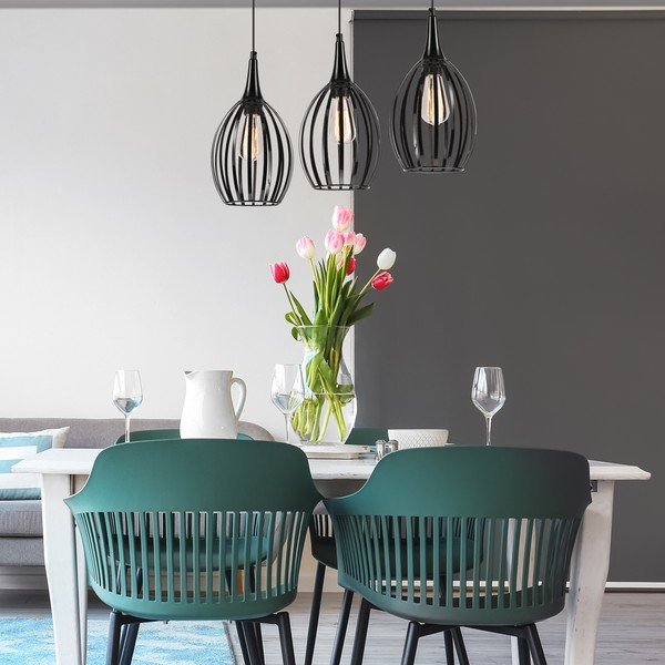 Crna viseća svjetiljka ø 17,5 cm Vincent – LAMKUR-image-3