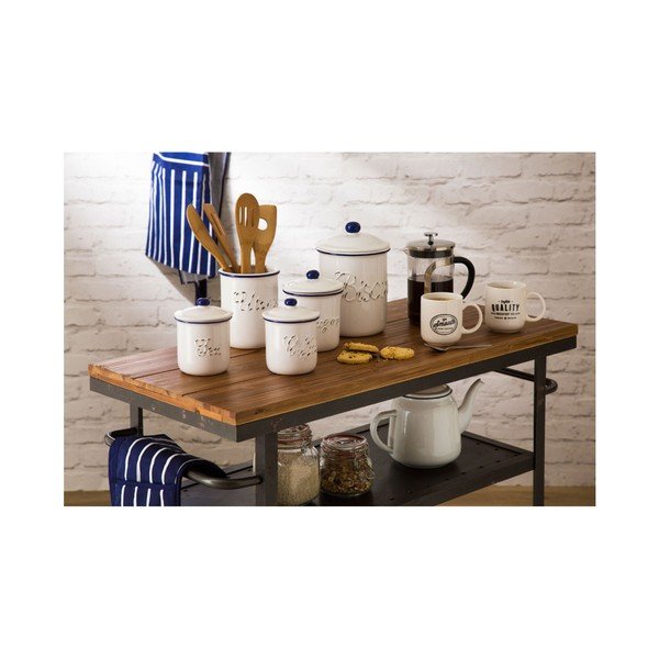 Plavo-bijela pregača Premier Housewares Butcher Stripe Apron-image-1
