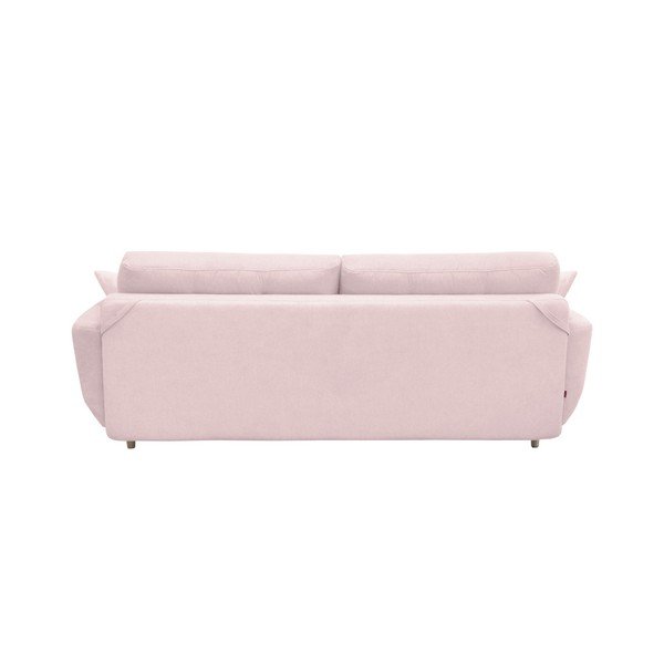 Ružičasti kauč na razvlačenje sa svijetlim nogama Mazzini Sofas Rose-image-4