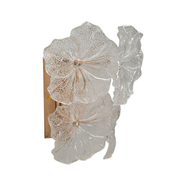 Staklena zidna lampa u zlatnoj boji Ibiscus – Mauro Ferretti-image-2