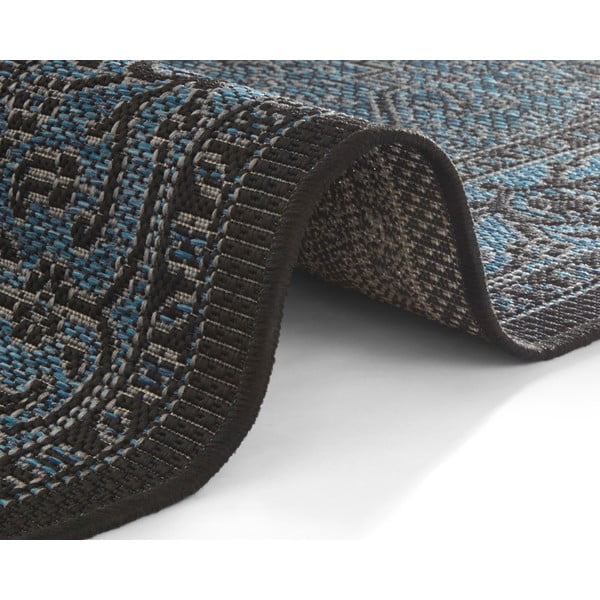 Crno-plavi vanjski tepih NORTHRUGS Anjara, 140 x 200 cm-image-3