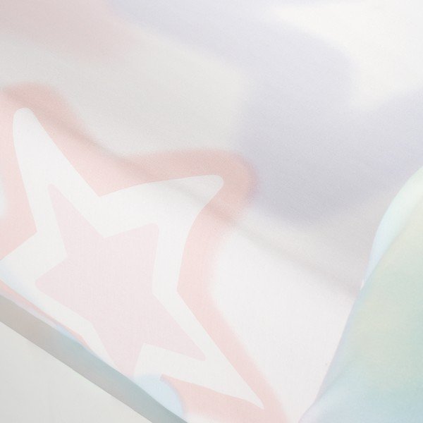 Bijela/ružičasta dječja plahta s gumom za bračni krevet 135x190 cm Ombre Stars – Catherine Lansfield-image-2