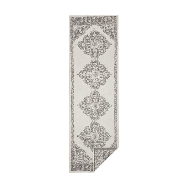 Sivo-krem vanjski tepih NORTHRUGS Cofete, 80 x 250 cm