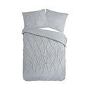 Siva posteljina za krevet za jednu osobu/za produženi krevet od mikrovlakana 140x220 cm Pure Elegance – Good Morning