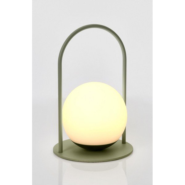 Zelena LED stolna lampa s mogućnosti zatamnjivanja s plastičnim sjenilom (visina 21 cm) Pansy – Bizzotto-image-4