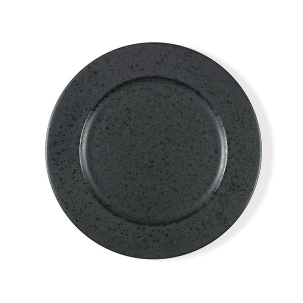 Crni plitki tanjur od kamenine Bitz Basics Black, ⌀ 27 cm