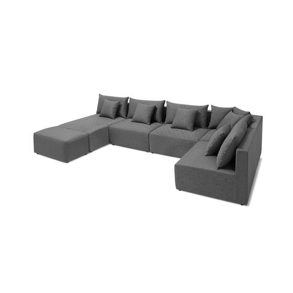 Siva modularna sofa Bobochic Paris Metis-image-2