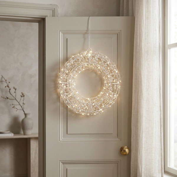 Osvjetljeni vijenac ø 28 cm Ellary – Bizzotto-image-1