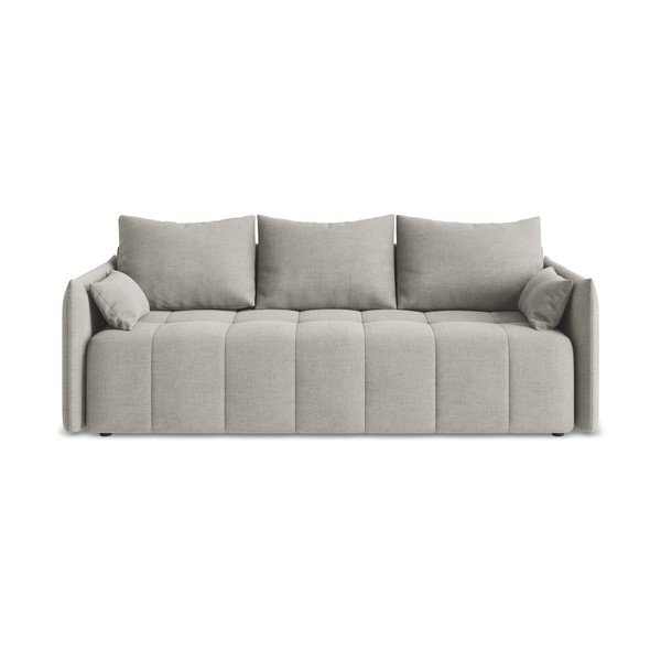 Svijetlo siva sklopiva/s prostorom za odlaganje sofa 225 cm Moku – Makamii