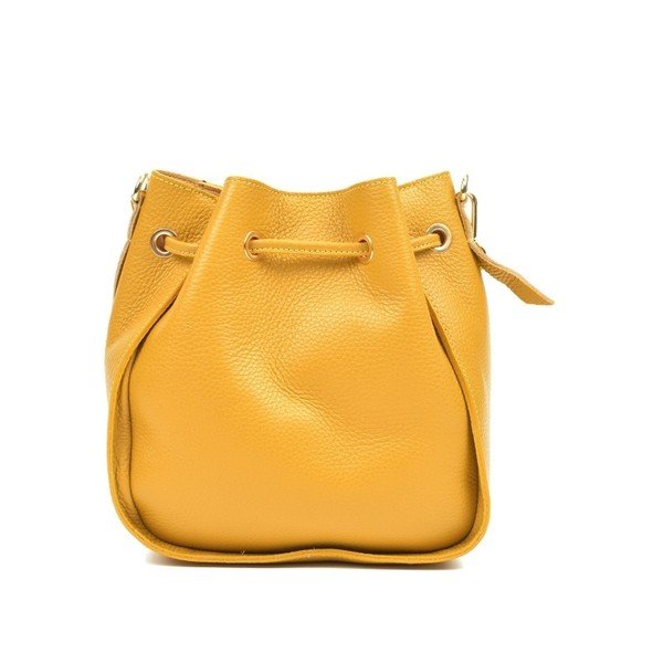 Žuta kožna torbica Carla Ferreri Jessie-image-2