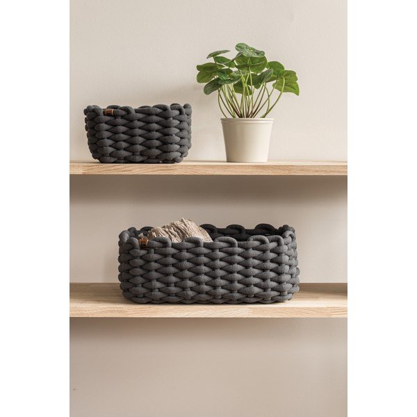 Tekstilna košara 20x15x11 cm Peach Skin S – Bigso-image-1